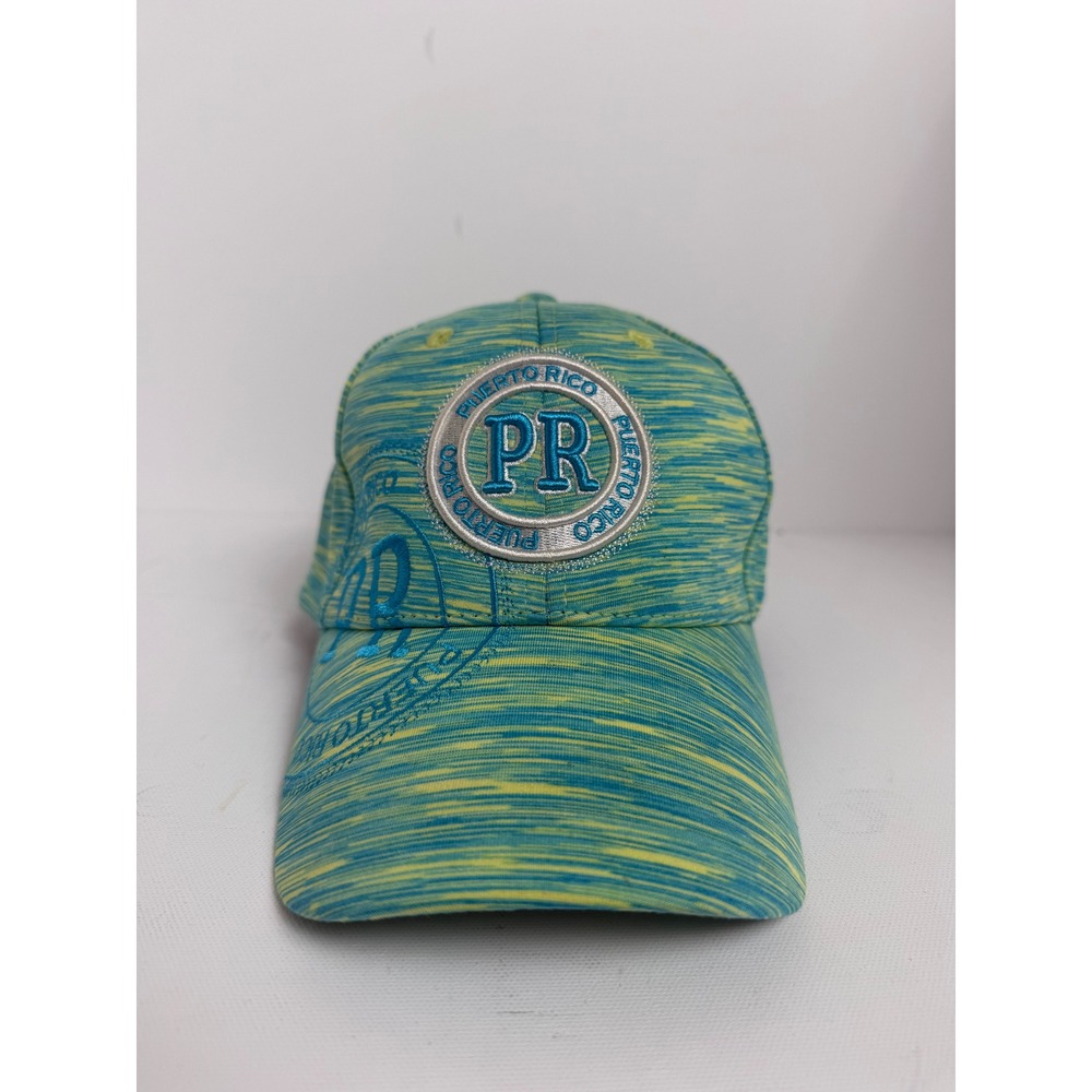 Robin Ruth Puerto Rico Hat Teal Green Space Dye PR‎ Embroidered Baseball Cap